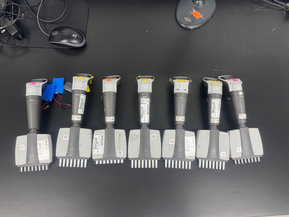 Image of Thermo Finnpipette Electronic Multichannel Pipettes - Quantity 7